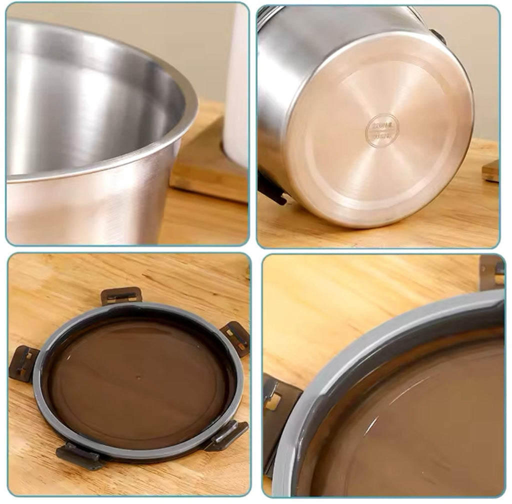 4-Piece Premium Stainless Steel Food Storage Set