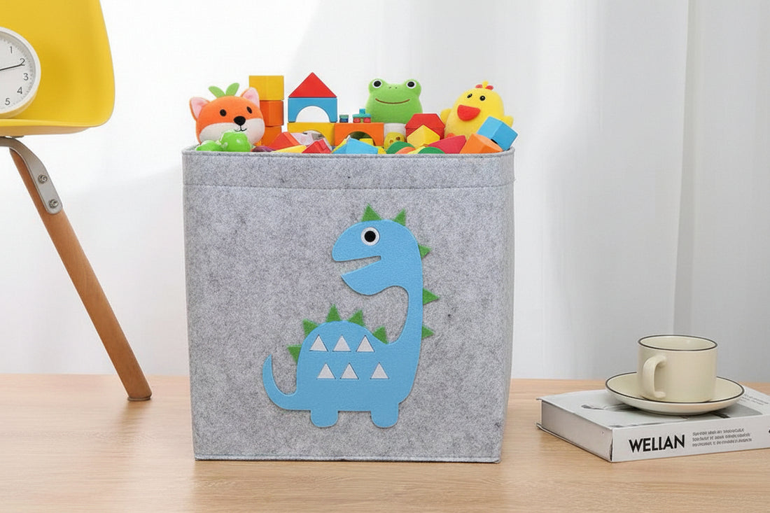 Foldable Felt Storage Box Kids Organizer Basket