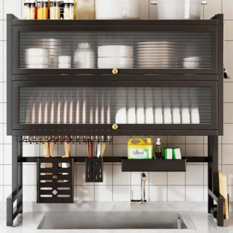 Premium Over-the-Sink Dish Drying Rack & Cabinet.