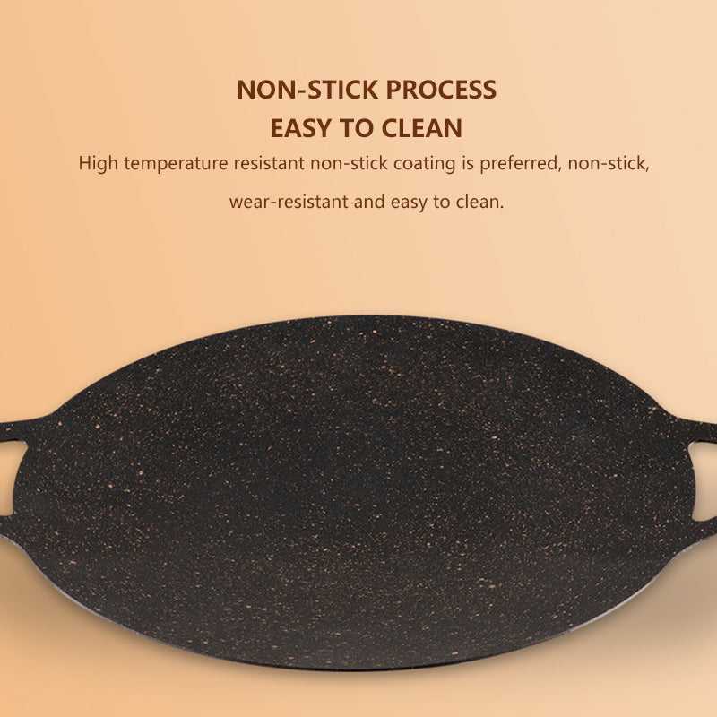 Multi-Griddle Tawa Iron Plate – Korean-Style Barbecue Grill (30cm)