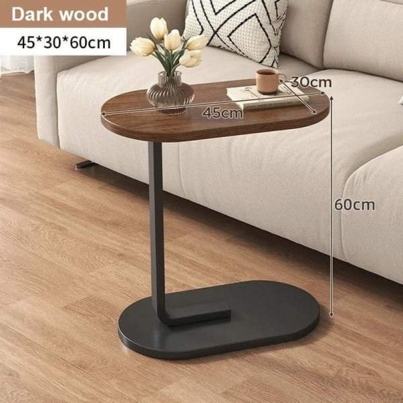 Modern C-Shaped Side Table | Space-Saving Sofa & Bedside Companion