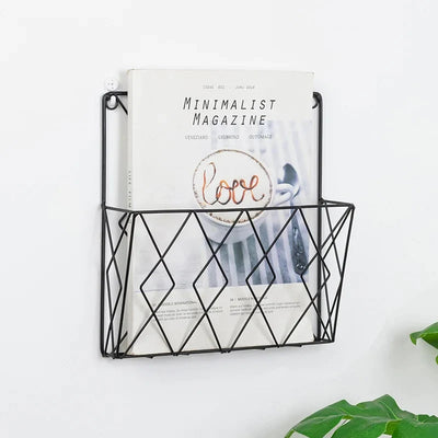 Magazines And Books Organizer - Black Metal