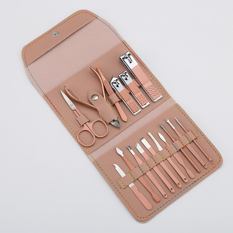 16pcs set Nail Cutter Set Stainless Steel Nail Clippers Set