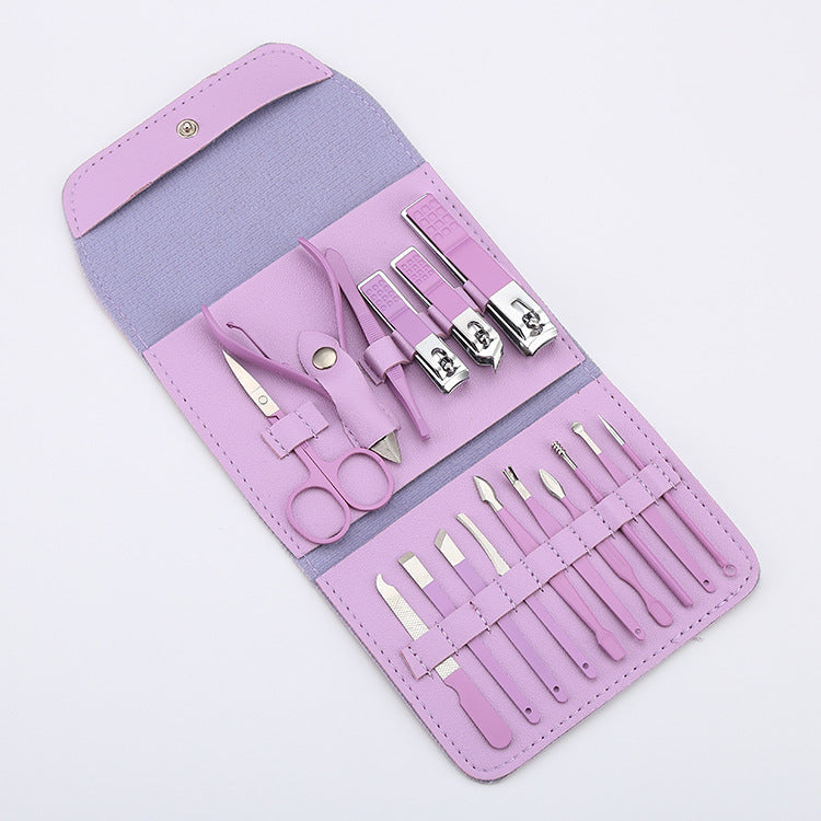 16pcs set Nail Cutter Set Stainless Steel Nail Clippers Set