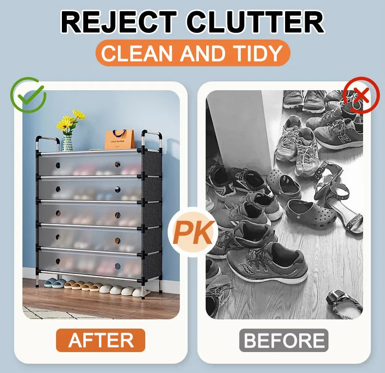 High-Capacity Modern Shoe Organizer