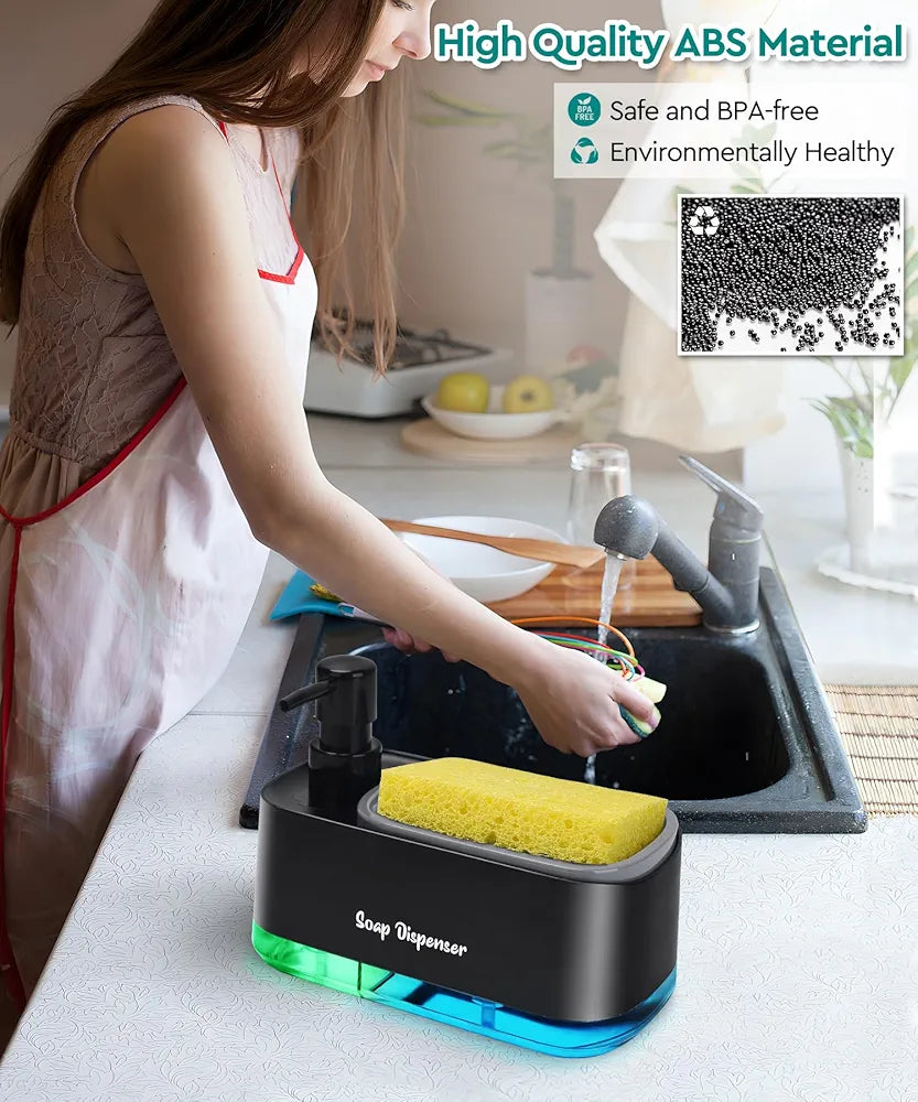 3-in-1 Multi-Functional Kitchen Soap Dispenser Set