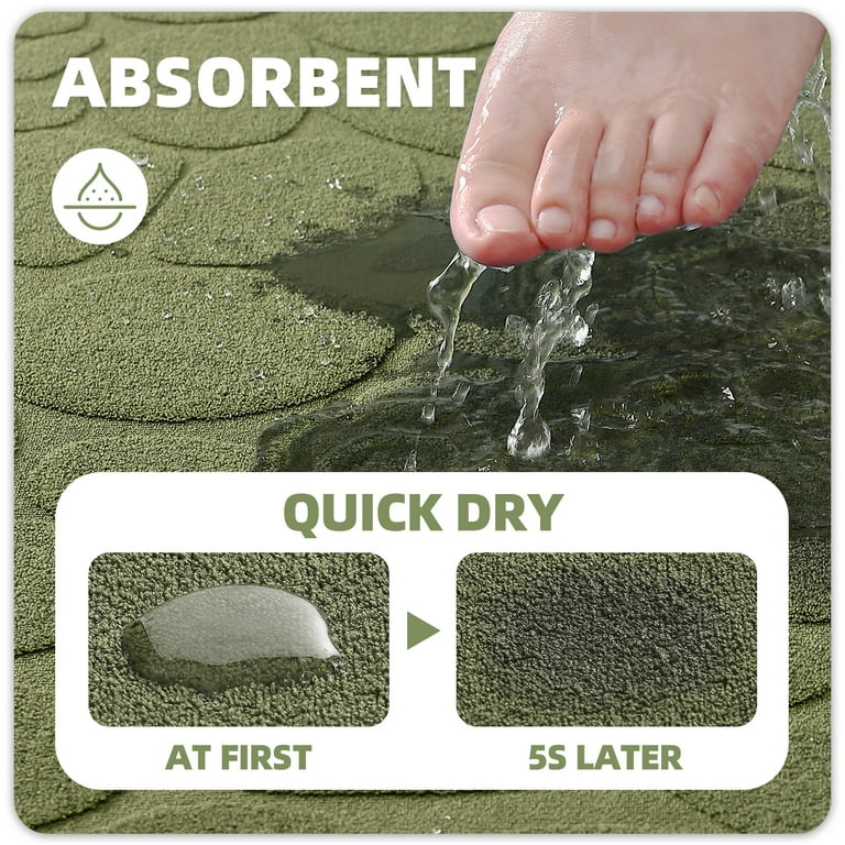 Pebble Stone Embossed Water Absorbent Anti-Slip Door Mat