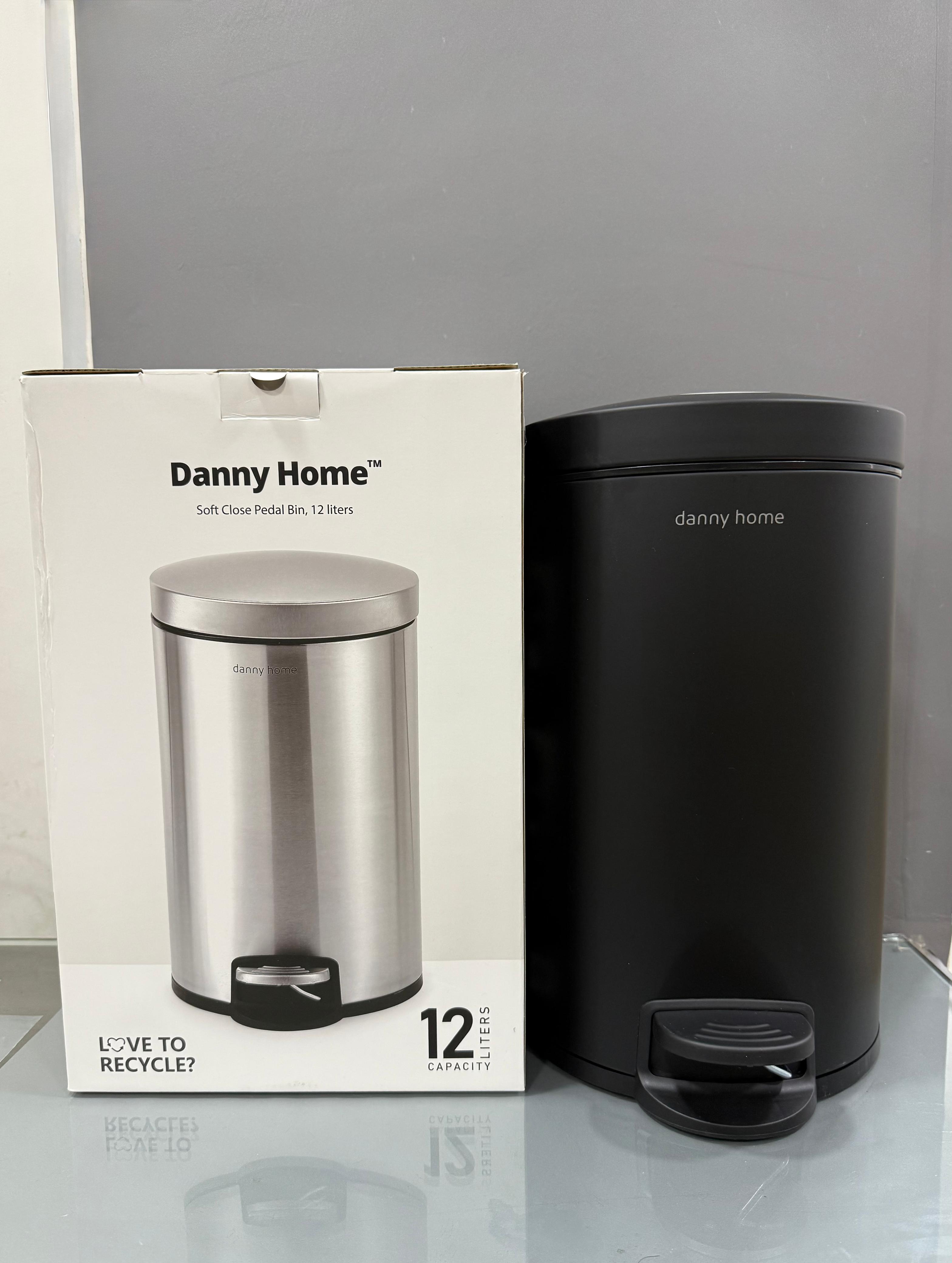 Danny Home Trash Can – 12 Liters (Soft Close Pedal Bin)