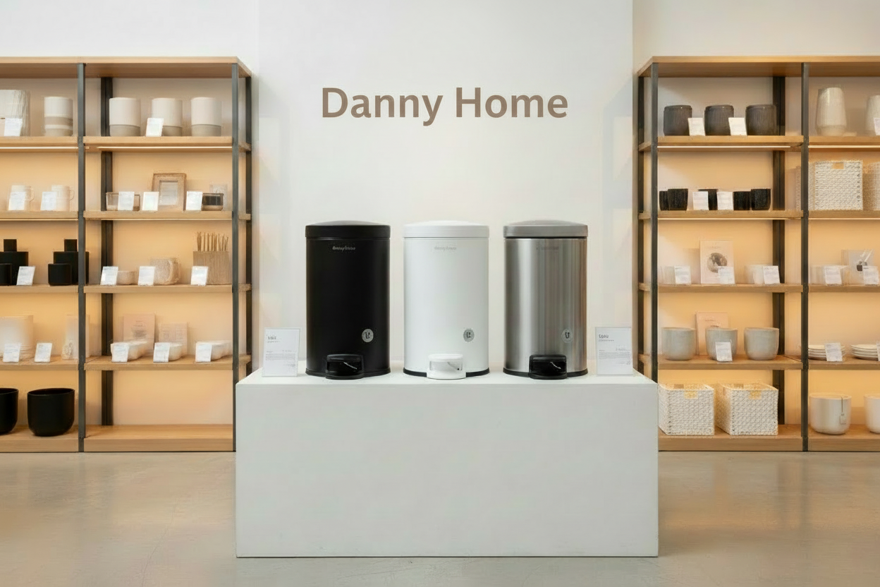 Danny Home Trash Can – 12 Liters (Soft Close Pedal Bin)