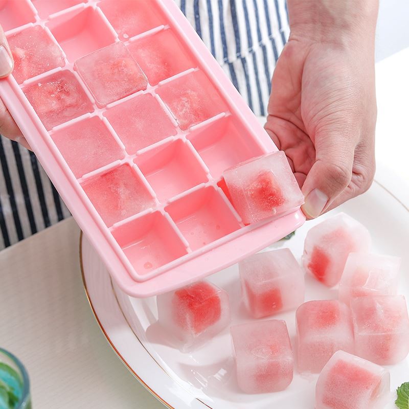 15-Grid Ice Cube Tray with Lid