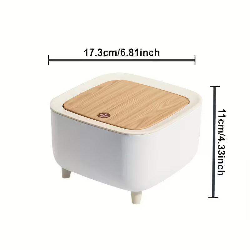 Mini Trash Bin with Press Lid