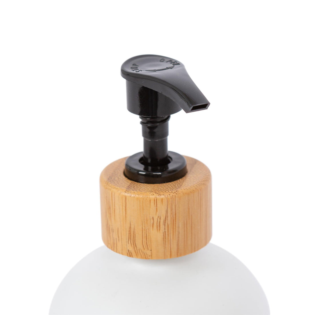 Premium: Luxe Glass Soap Dispenser Set with Bamboo Pumps & Organizing Tray (Set of 2)