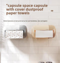 ECOCO Multi-Functional Wall-Mounted Tissue Box with Tissue inside