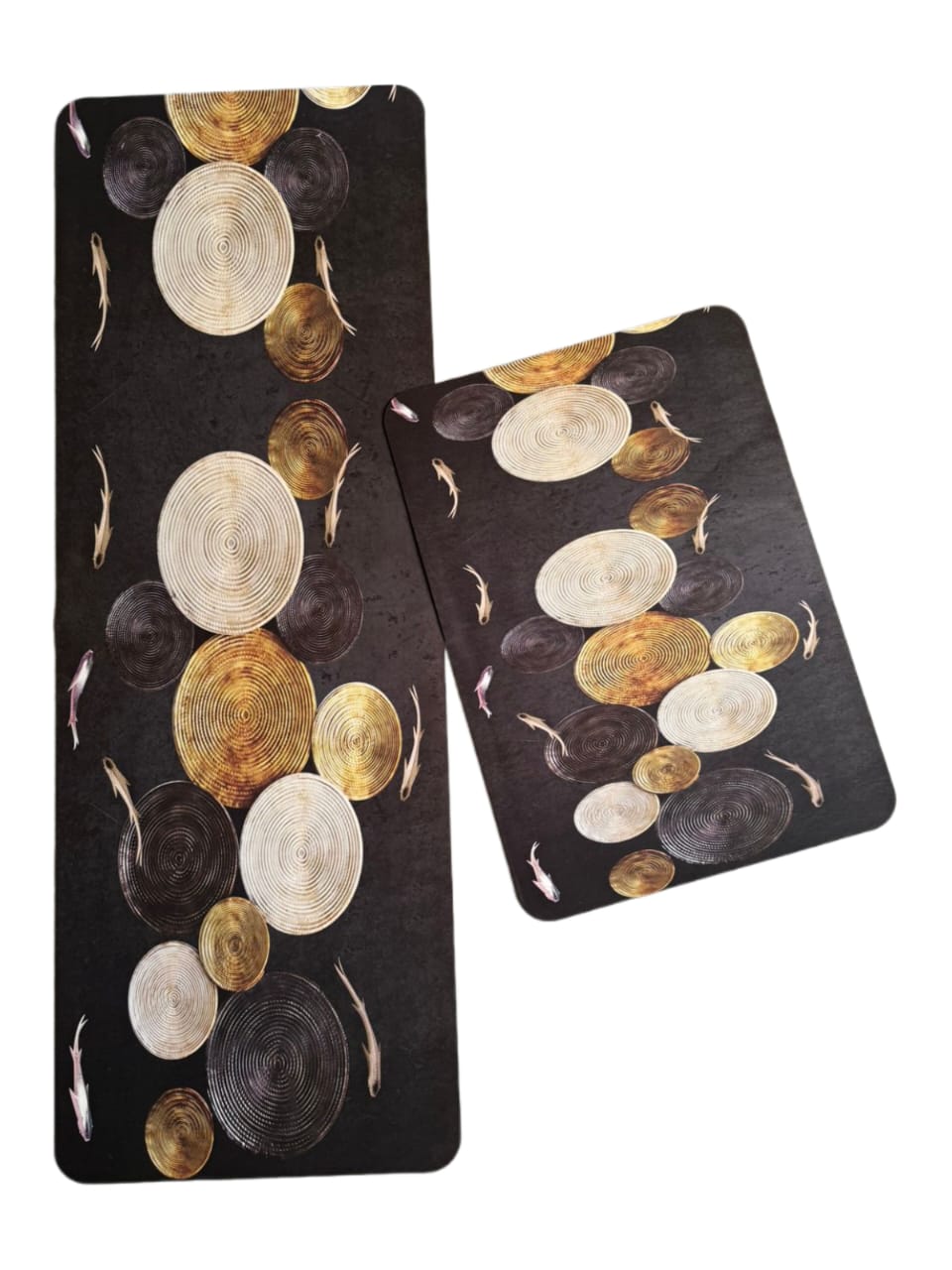 2-Piece Premium Quality Large Runner & Mat Set – Elegant Napa Leather Finish with Anti-Slip Base
