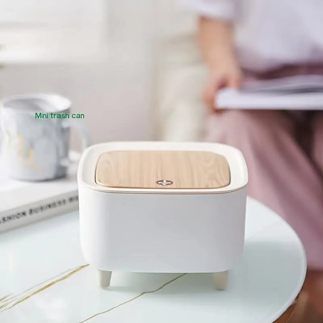 Mini Trash Bin with Press Lid