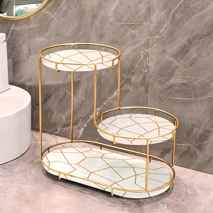 3-Tier Golden Vanity Stand
