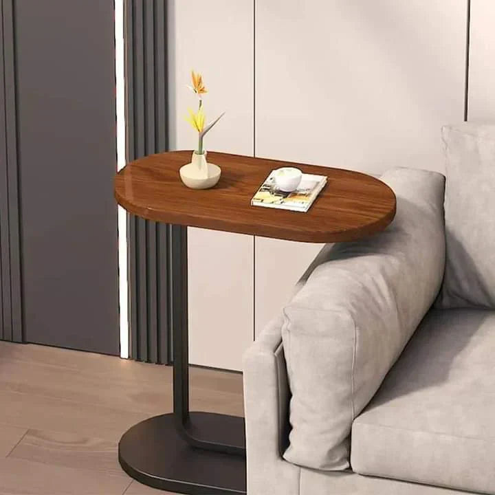 Modern C-Shaped Side Table | Space-Saving Sofa & Bedside Companion