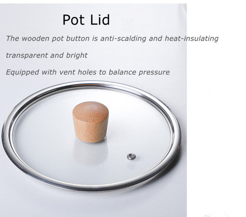 Heat Resistant Borosilicate Glass Cooking Pot