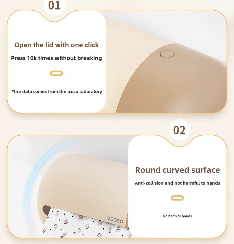 ECOCO Multi-Functional Wall-Mounted Tissue Box with Tissue inside
