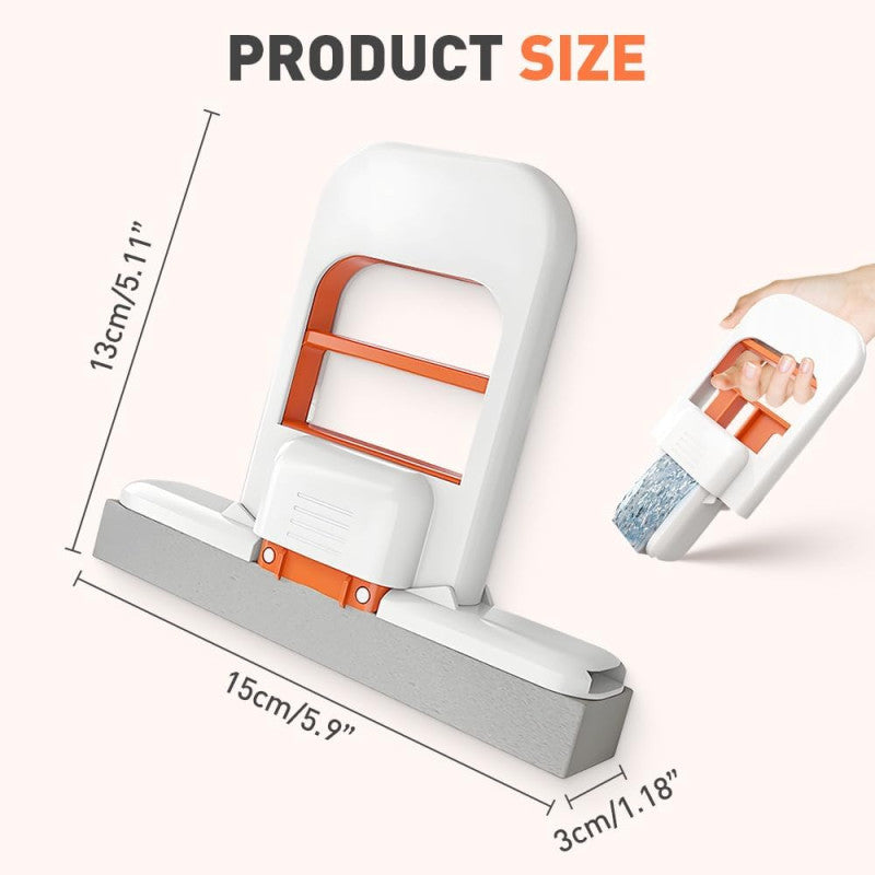 Mini Foldable Self-Squeezing Desktop Mop – Portable Cleaner