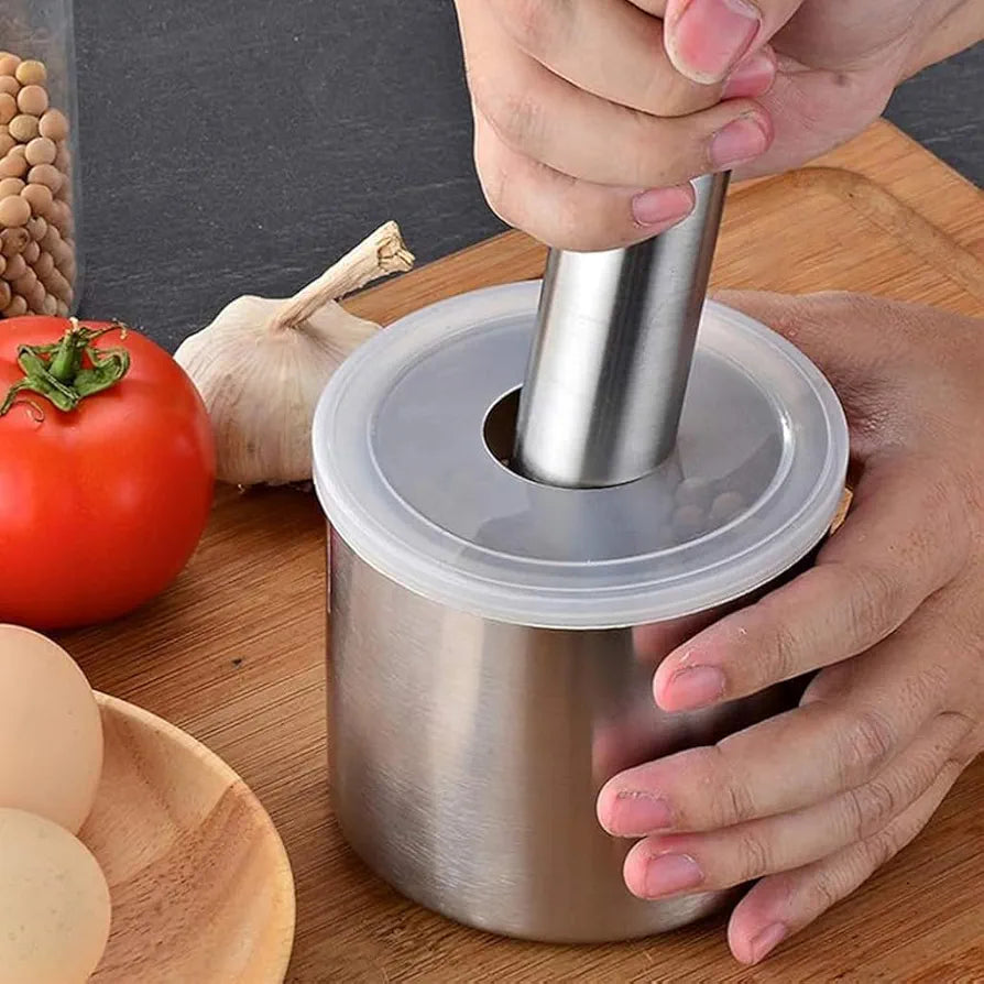Stainless Steel Household Mashing Jar – Multifunction Mortar & Pestle Set