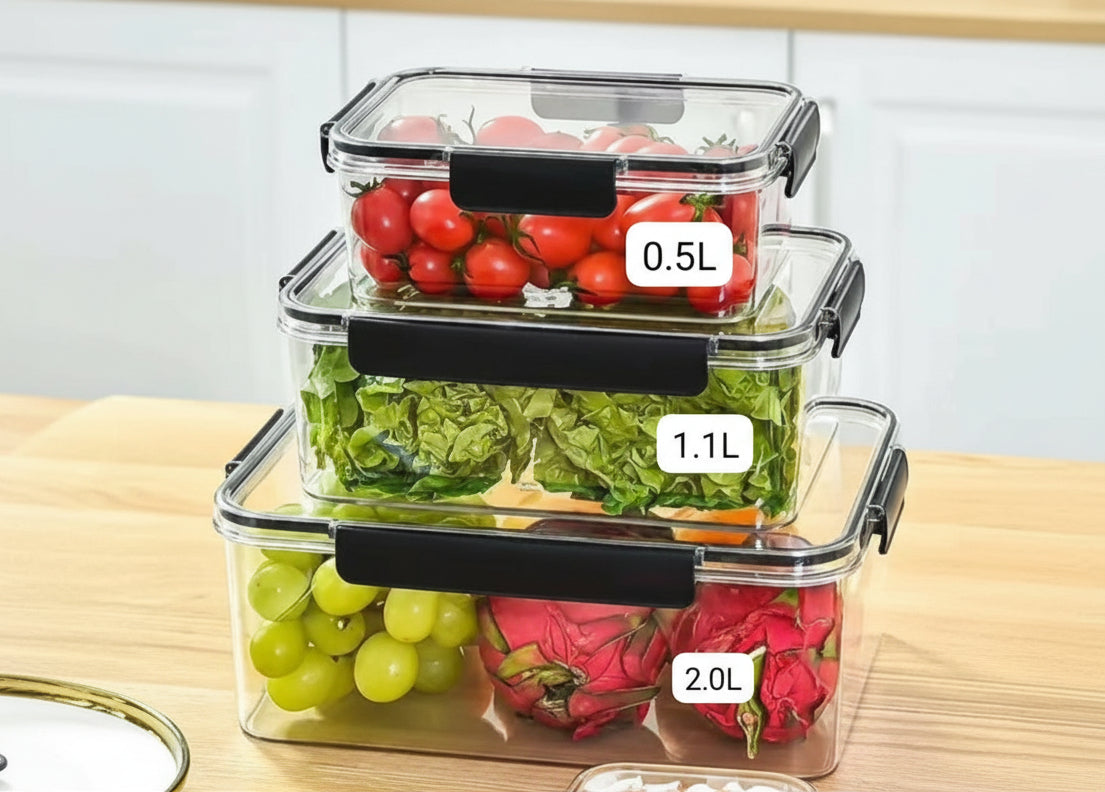 Premium Airtight Acrylic Food Storage Container Set