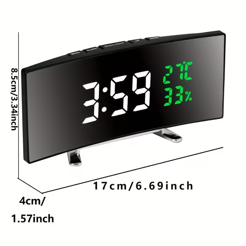 6.6-Inch Multifunctional LED Alarm Clock