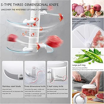 Ecoco Easy Chopper Mincer Mixer Slicer