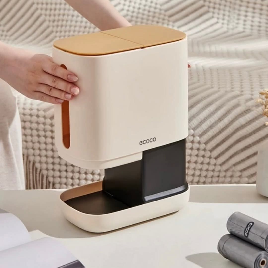 Ecoco 2-in-1 Tissue Holder with Mini Trash Bin
