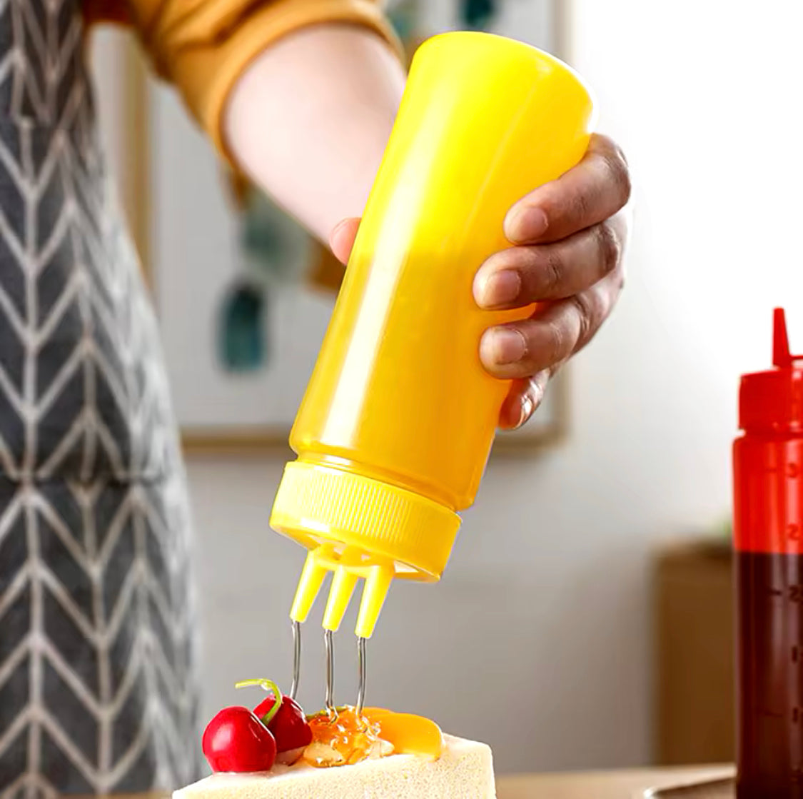 3 Nozzle Squeeze Bottle Set – 2 Pcs (450ml Each)