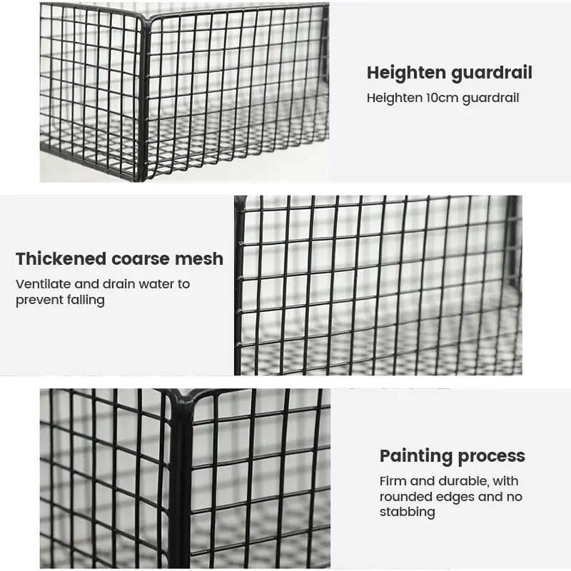 2 Layer Shelving Basket, Wall Mounted Bathroom Rack