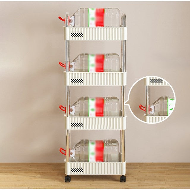 4-Layer Storage Rack Trolley