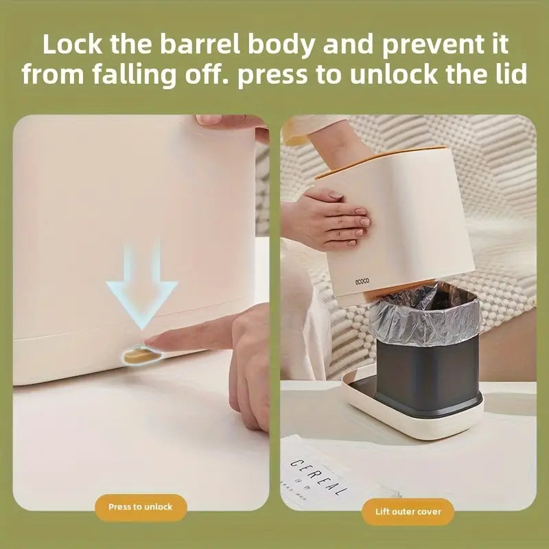 Ecoco 2-in-1 Tissue Holder with Mini Trash Bin