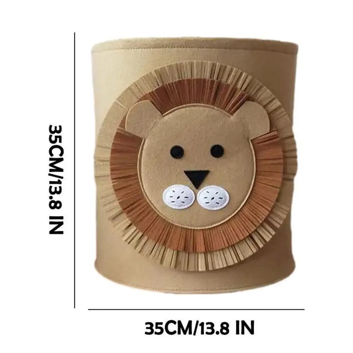 Animal-Themed Felt Storage Basket