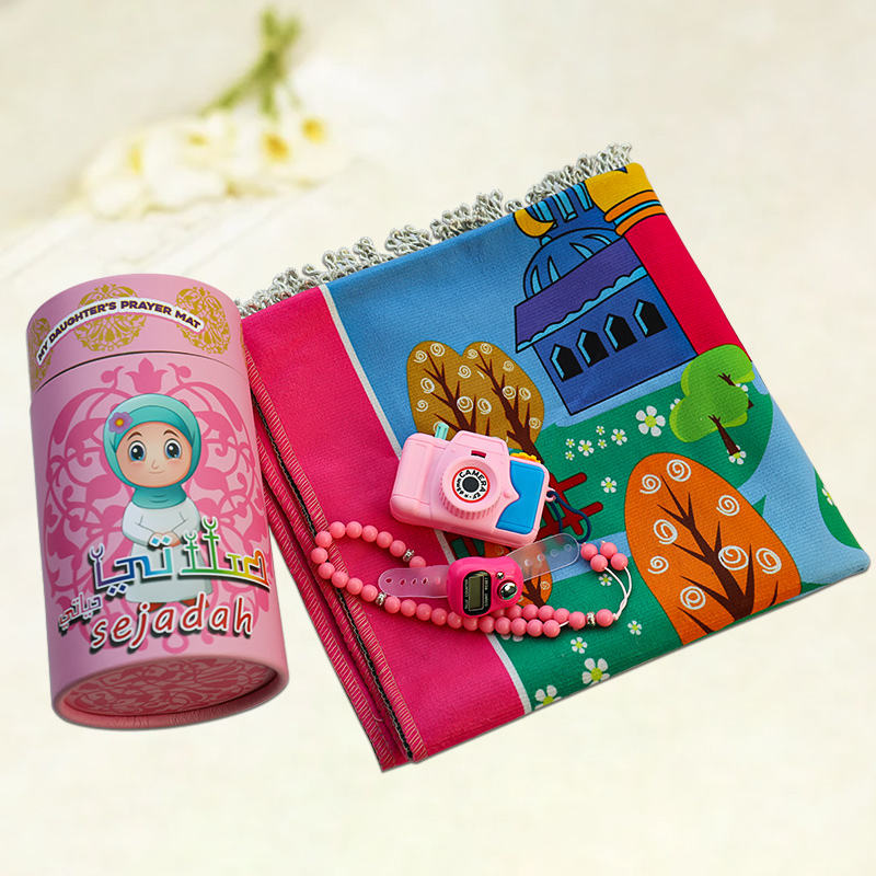 Kids’ Educational Prayer Mat Set (Sajadah)