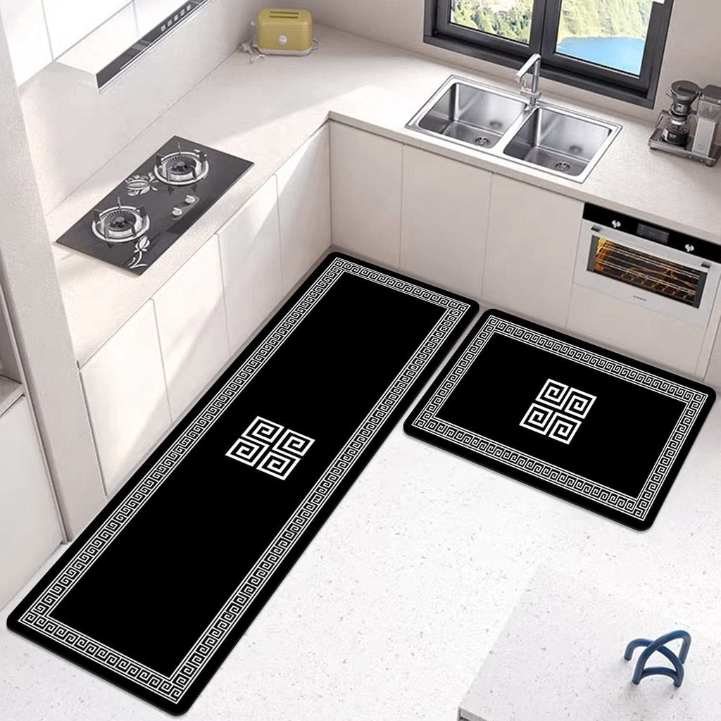 2-Piece Extra Large Runner & Mat Set – Napa Leather Finish with Anti-Slip Base
