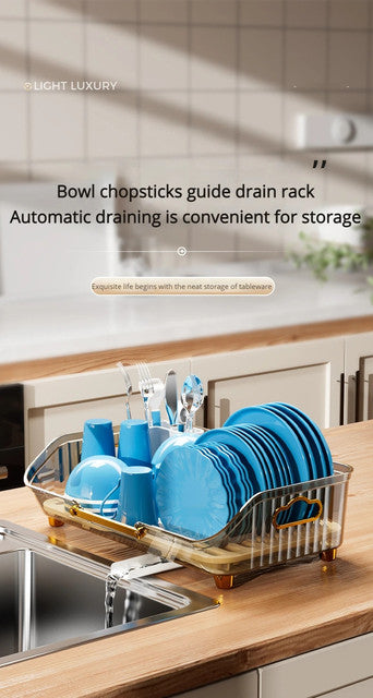 Acrylic Luxury Dish Drain Rack