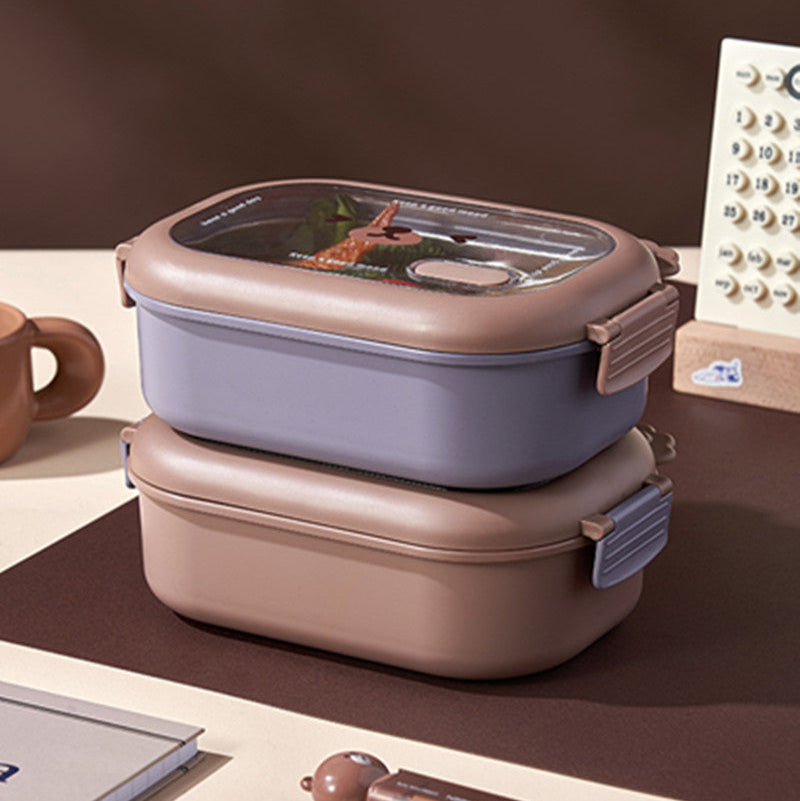 2 Compartments Stainless Steel Lunch Box
