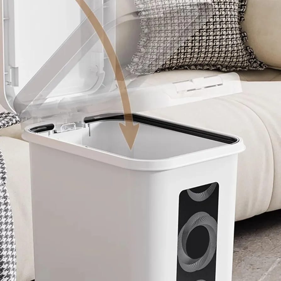 Premium Rectangle Pedal & Press Trash Bin