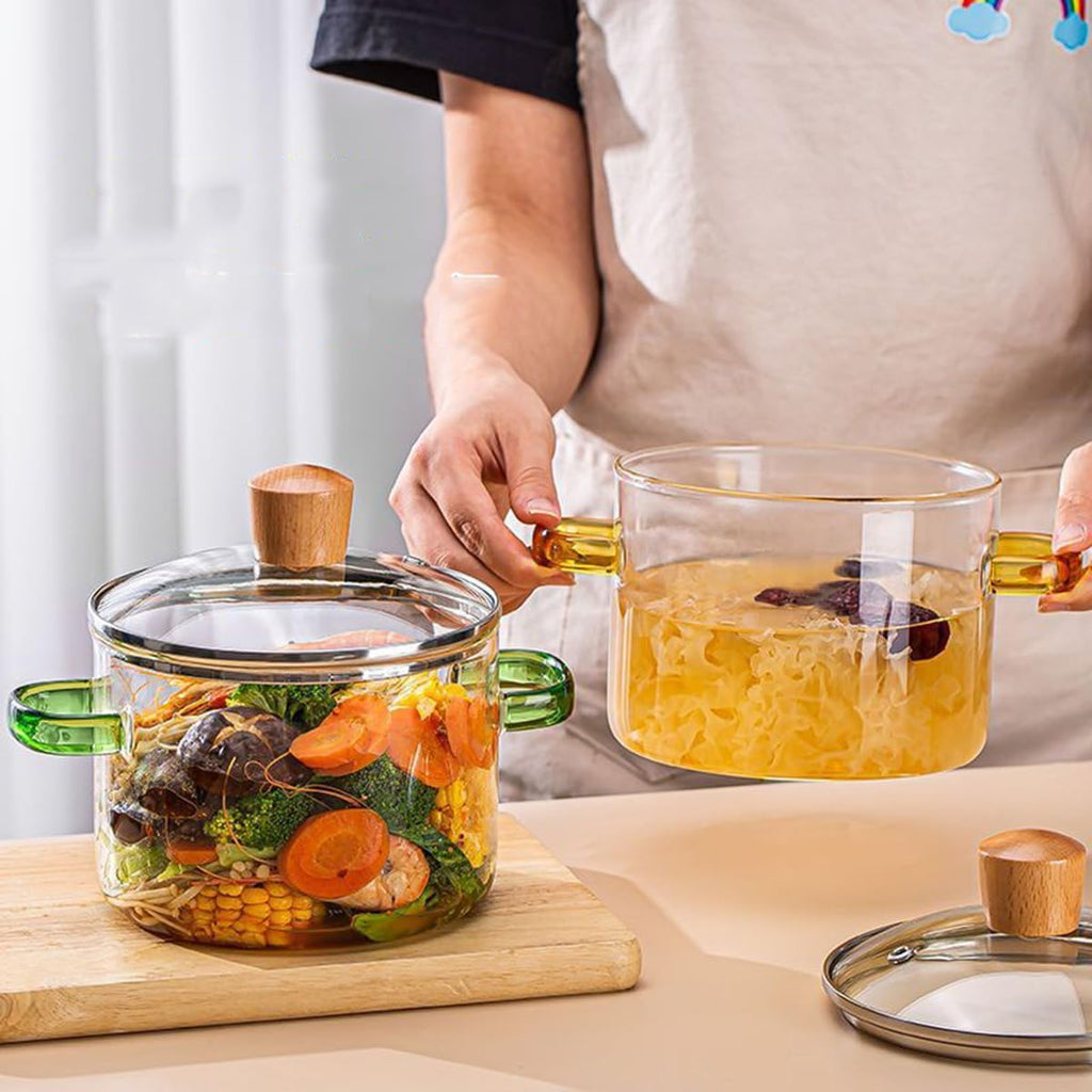 Heavy-Duty Glass Cooking Pot