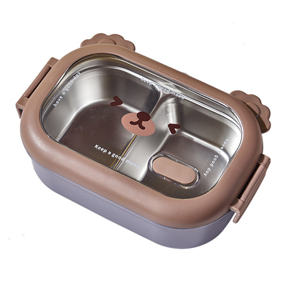 2 Compartments Stainless Steel Lunch Box