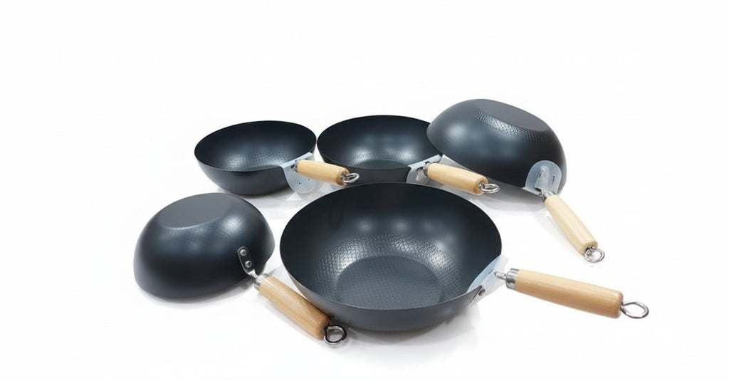 Premium Honeycomb Non-Stick Wok with Wooden Handle