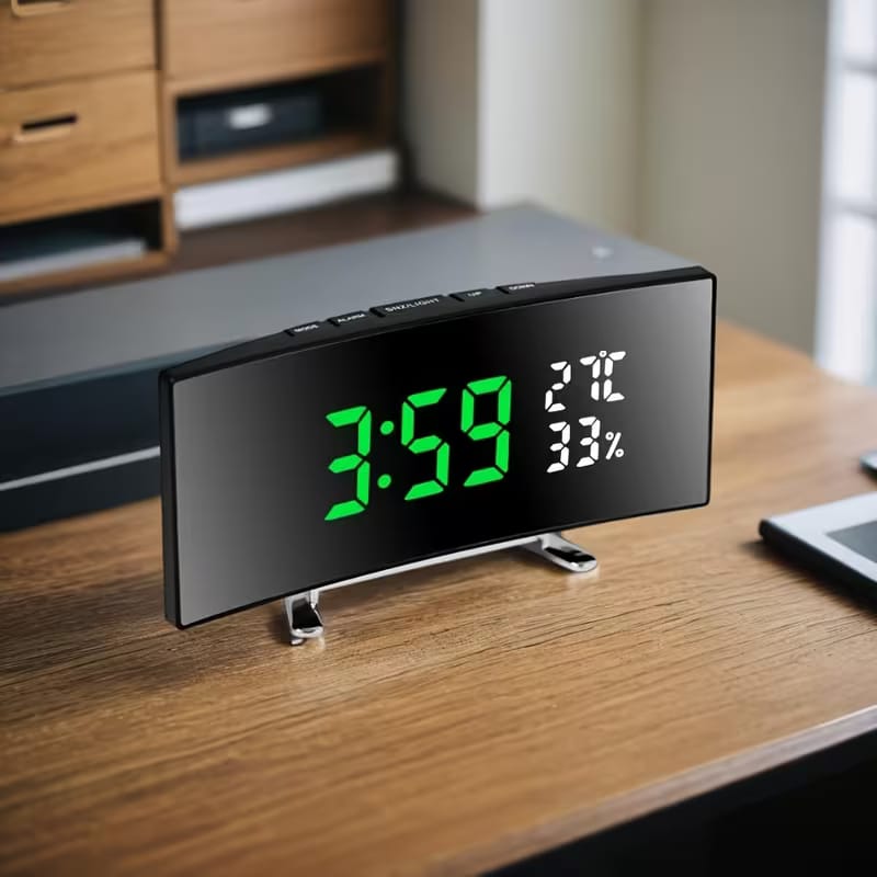 6.6-Inch Multifunctional LED Alarm Clock