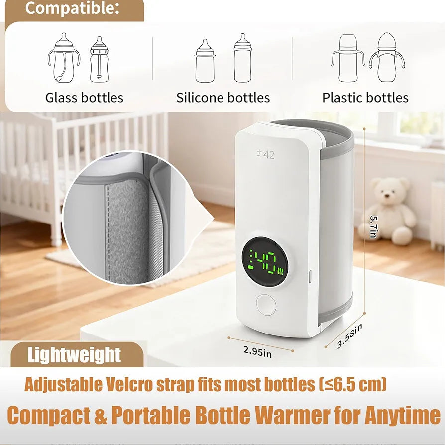 Portable Fast-Heating Bottle Warmer (Cordless)