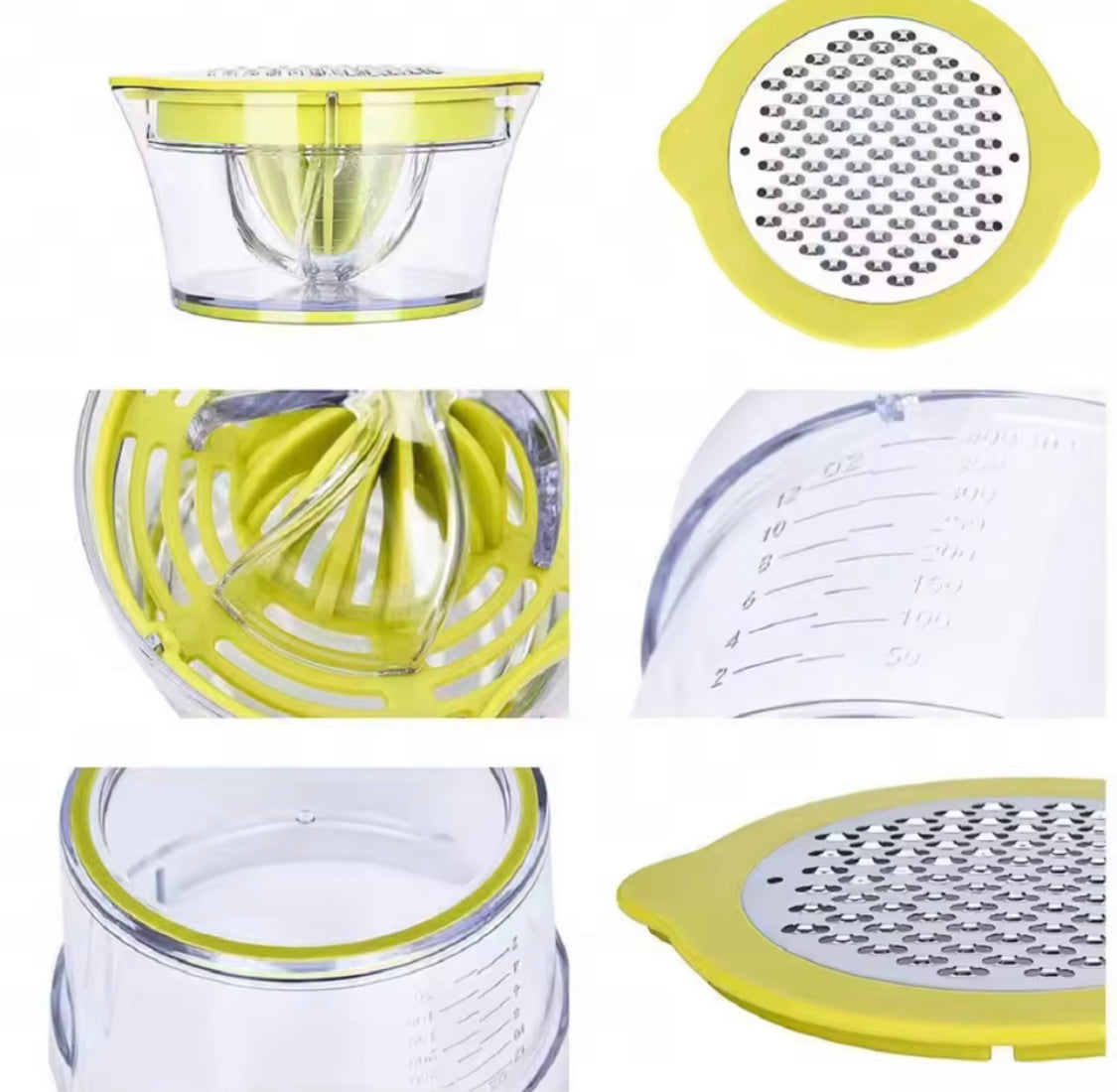 3-in-1 Multifunctional Citrus Juicer, Grater & Measuring Cup