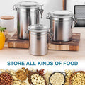 Airtight Stainless Steel Canister Set – 4 Pcs