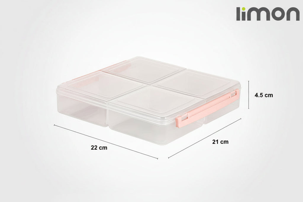 Limon 4 Section Tray 250 Gram x 4 Partition