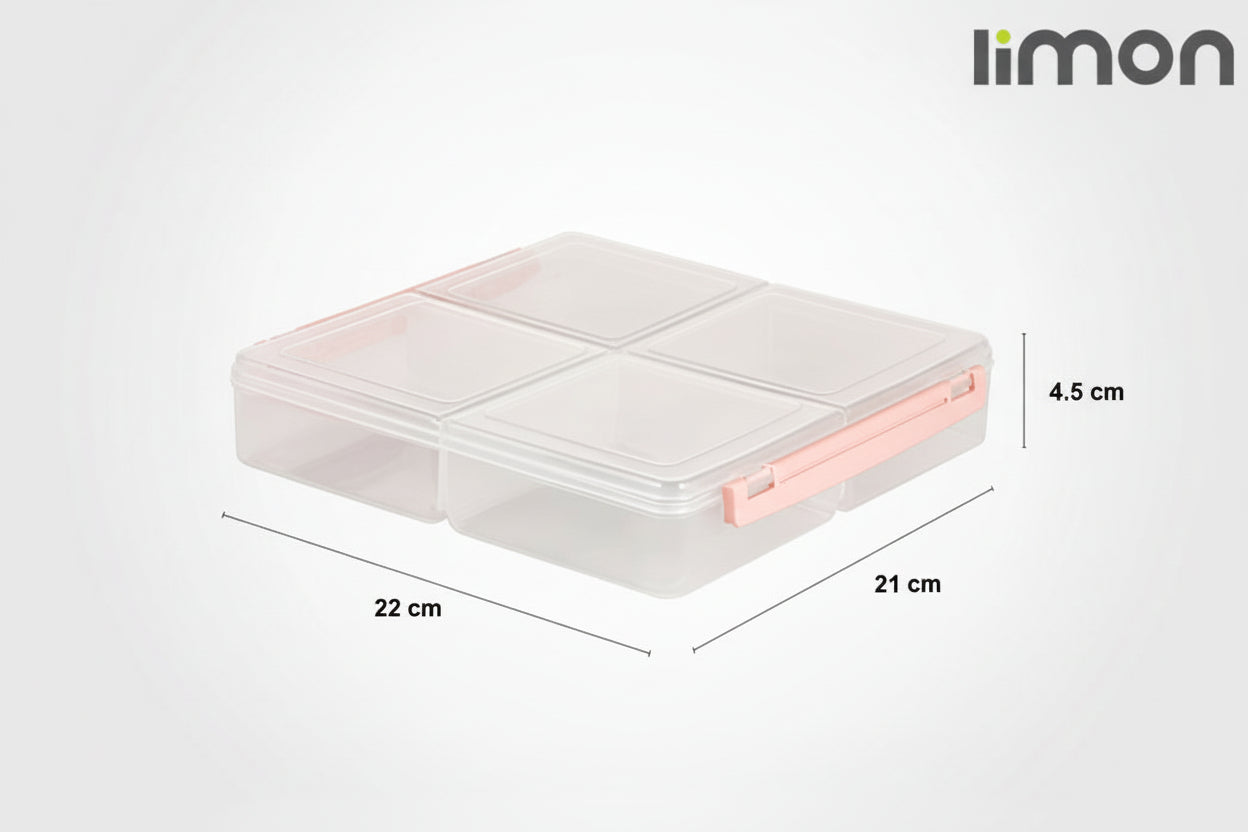 Limon 4 Section Tray 250 Gram x 4 Partition