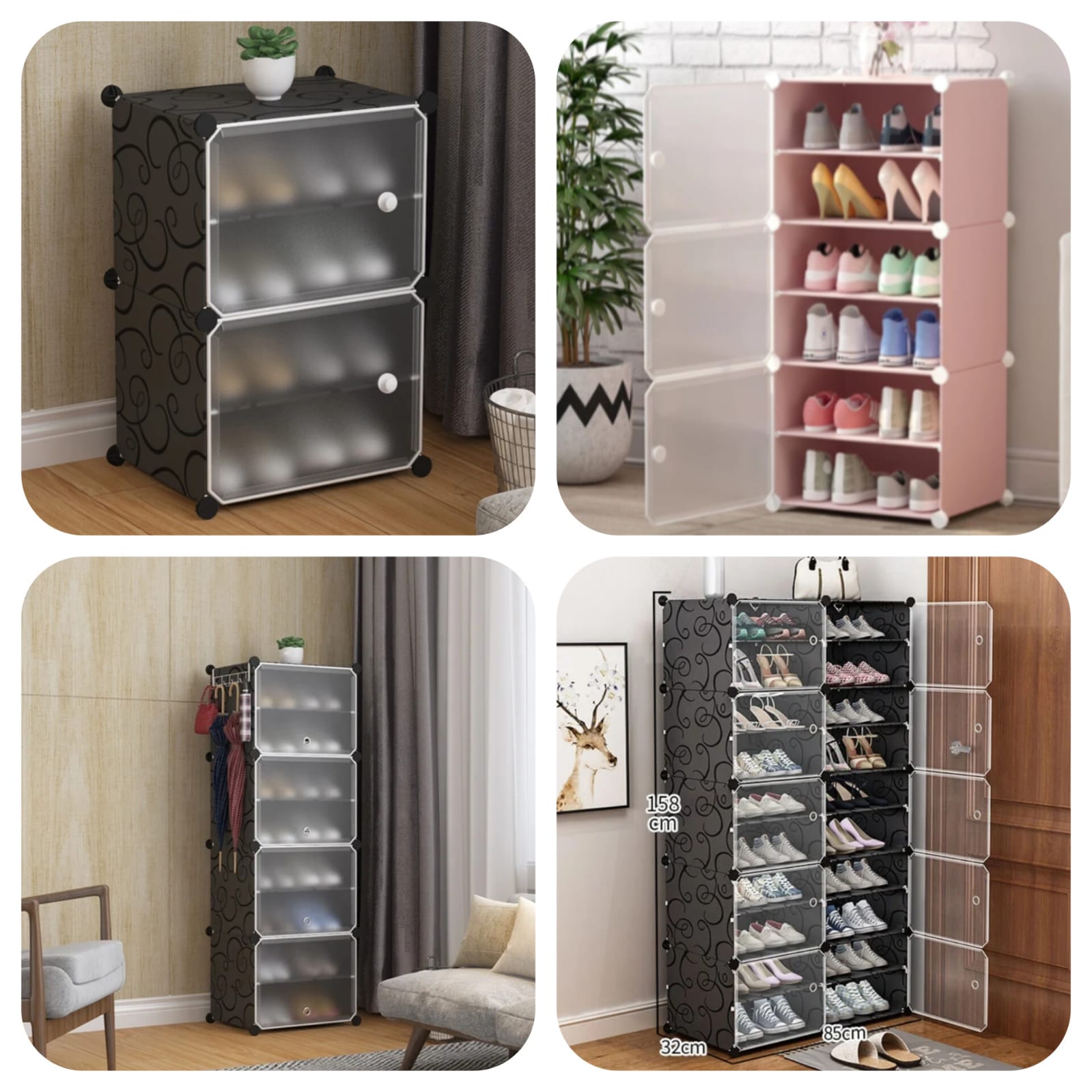 Attachable Cabinet Shoe Storage Rack