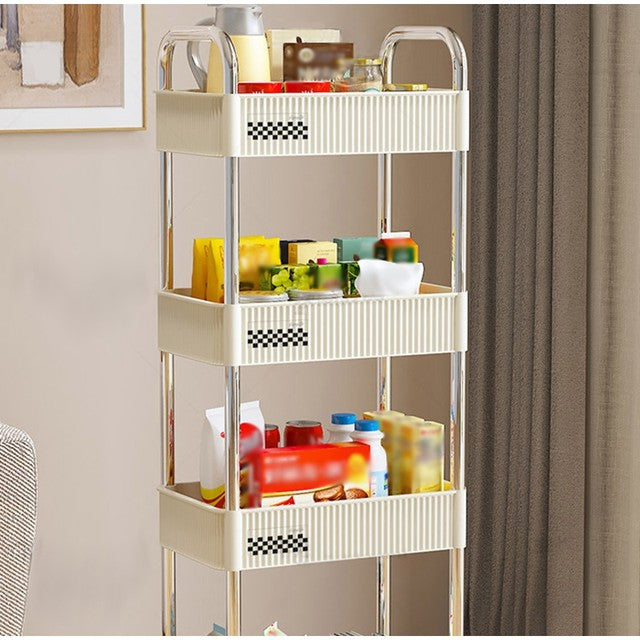 4-Layer Storage Rack Trolley